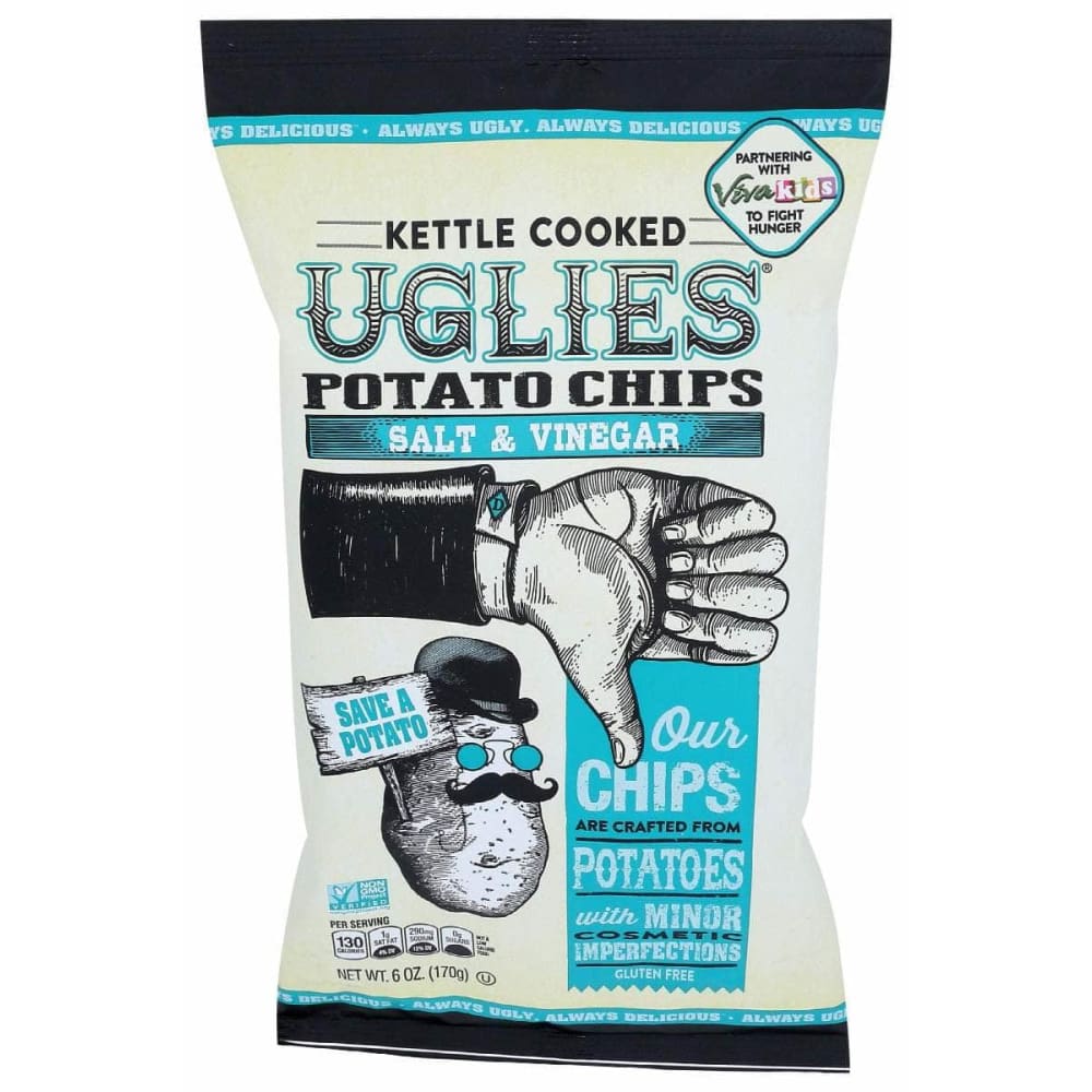 UGLIES Grocery > Snacks > Chips > Potato Chips UGLIES Salt And Vinegar Potato Chips, 6 oz