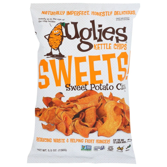UGLIES: Sweets Potato Kettle Chips 5.5 oz (Pack of 5) - Grocery > Snacks > Chips - UGLIES