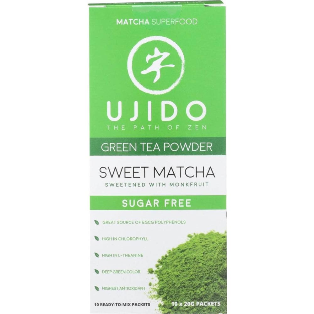 UJIDO Grocery > Beverages > Drink Mixes UJIDO: Sweet Matcha Green Tea Powder, 10 pk