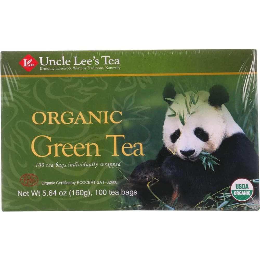 Uncle Lee's Organic Green Tea, 100 Tea Bags (Case of 3) | ShelHealth