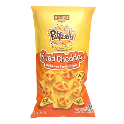 Unique Aged Cheddar Puffzels™ 4.8oz (Case of 6) - Snacks/Bulk Snacks - Unique