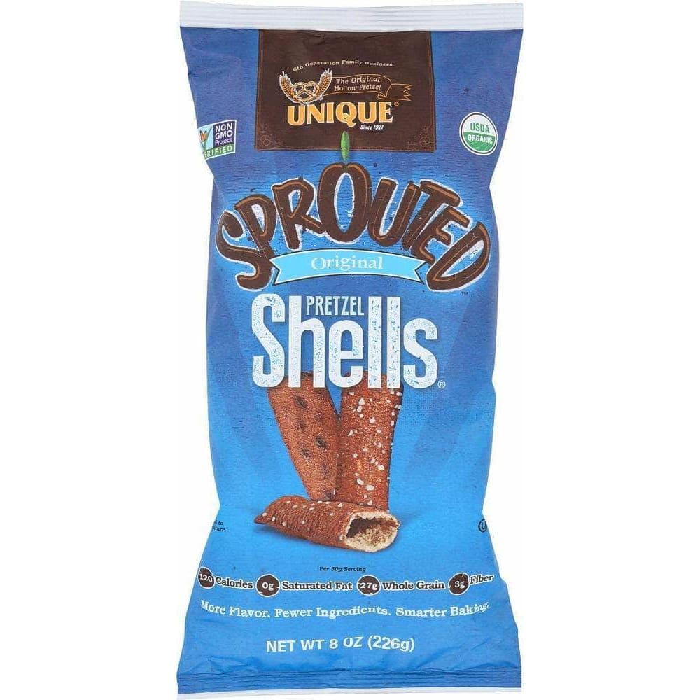 UNIQUE Unique Original Sprouted Pretzel Shells, 8 Oz