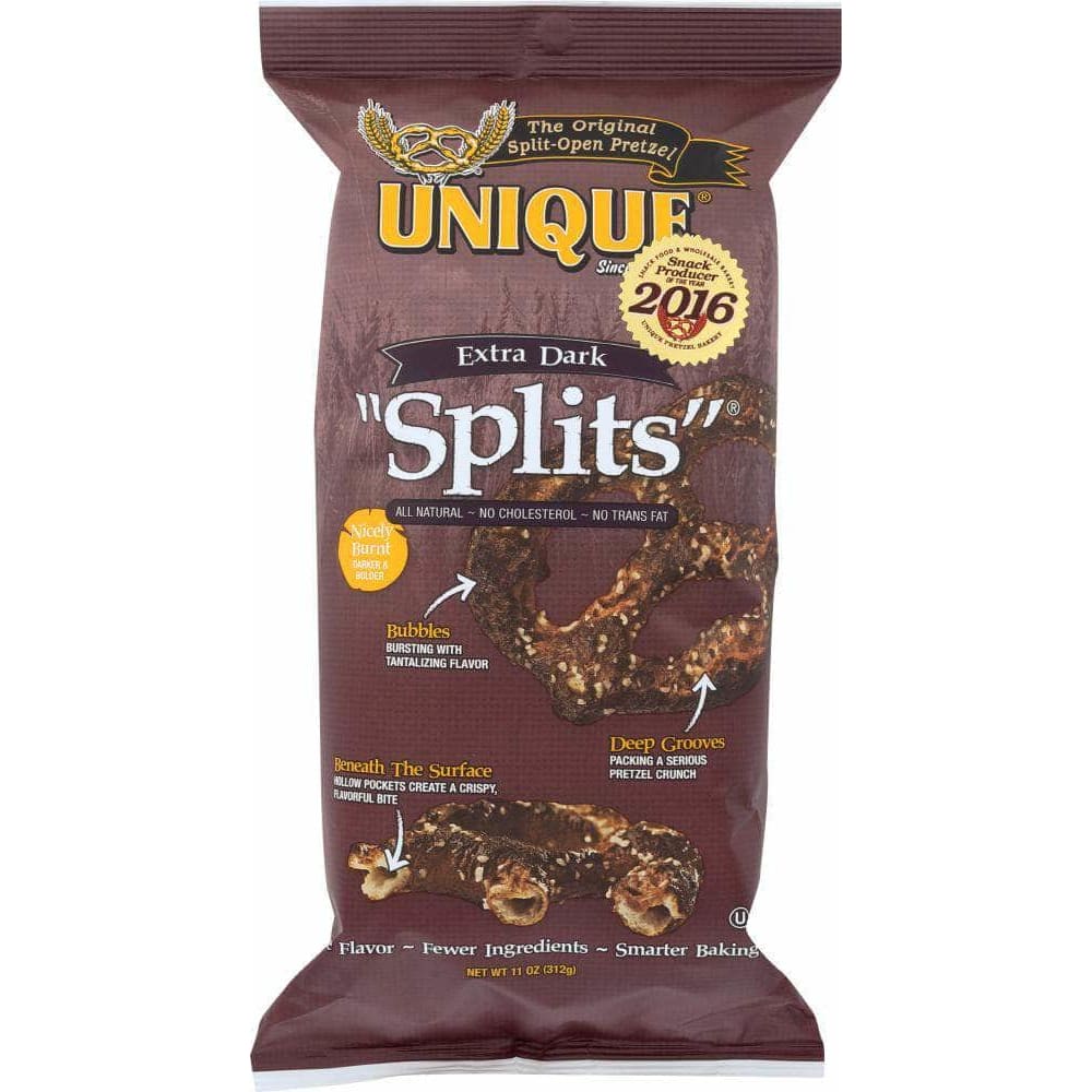 Unique Unique Pretzels Extra Dark Splits, 11 oz