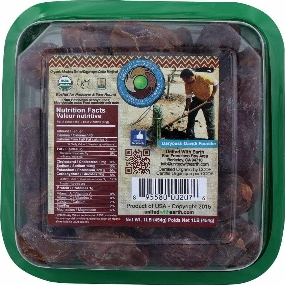 United With Earth United With Earth Organic Medjool Dates, 1 lb