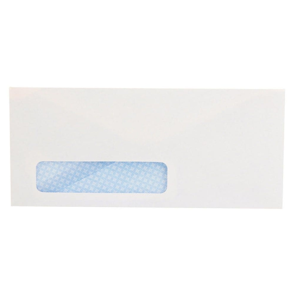Universal #10 Security Tinted Window Business Envelope, V-Flap, White ...