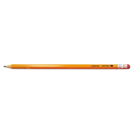 Universal #2 Pre-Sharpened Woodcase Pencil HB #2 Yellow Barrel 72/Pack (Pack of 2) - Pens Pencils & Markers - Universal