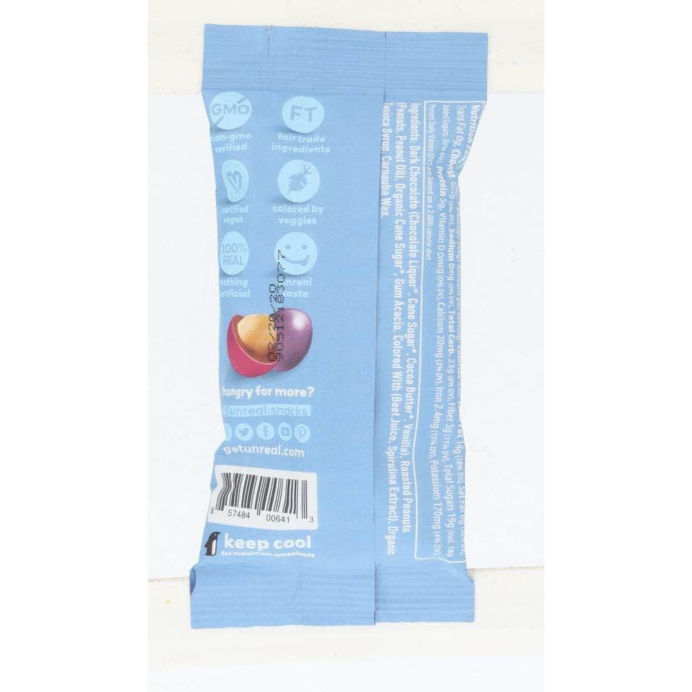 Unreal Unreal Dark Chocolate Covered Peanuts Gems, 1.50 oz