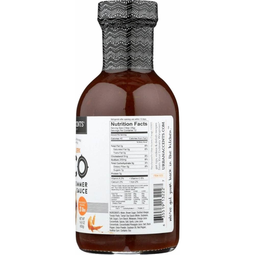 URBAN ACCENTS Grocery > Pantry > Condiments URBAN ACCENTS Jamaican Jerk Taco Sauce, 14.8 oz
