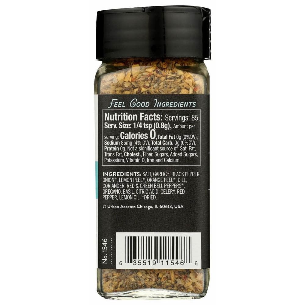 URBAN ACCENTS Urban Accents Peppery Citrus Everything Fish Rub, 2.4 Oz