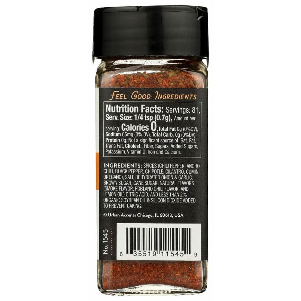 URBAN ACCENTS Urban Accents Smoky Poblano Everything Beef Rub, 2 Oz