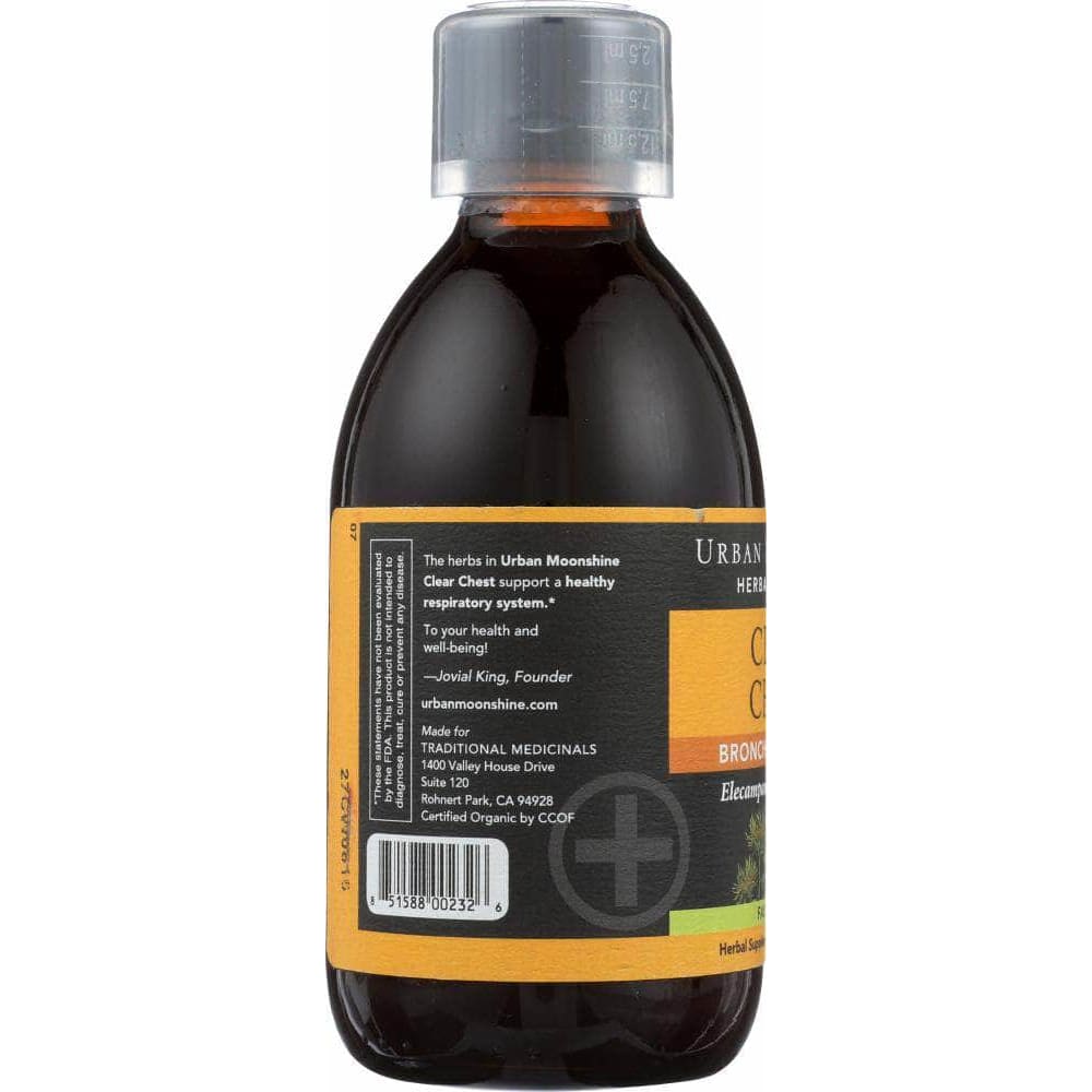 URBAN MOONSHINE Urban Moonshine Clear Chest Herbal Syrup With Cup, 8.4 Fl Oz