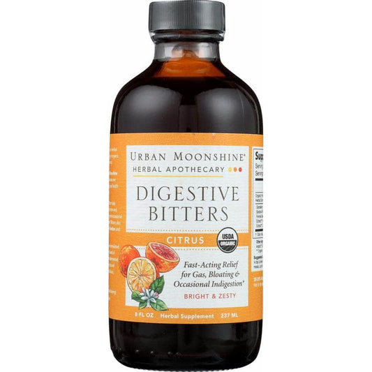 URBAN MOONSHINE Urban Moonshine Organic Citrus Digestive Bitters Bottle, 8 Fl Oz