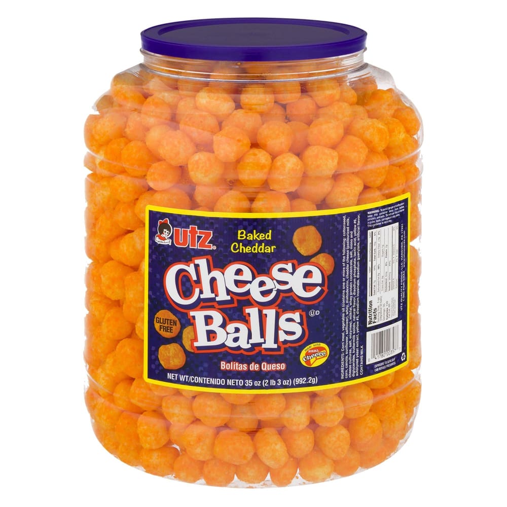 Utz UTZ Cheese Balls 35 oz. - Home/Grocery Household & Pet/Canned & Packaged Food/Snacks/Salty Snacks/ - Utz