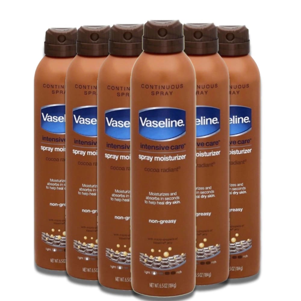 Vaseline Intensive Care Continuous Spray Moisturizer 6.5 oz - 6 Pack - Body Lotions & Oils - Vaseline