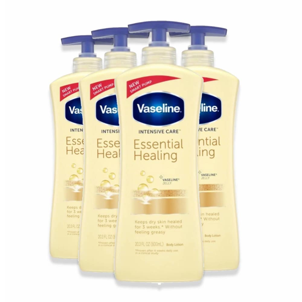 Vaseline Intensive Care Essential Healing Body Lotion - 20.3 fl oz - 4 Pack - Body Lotions & Oils - Vaseline