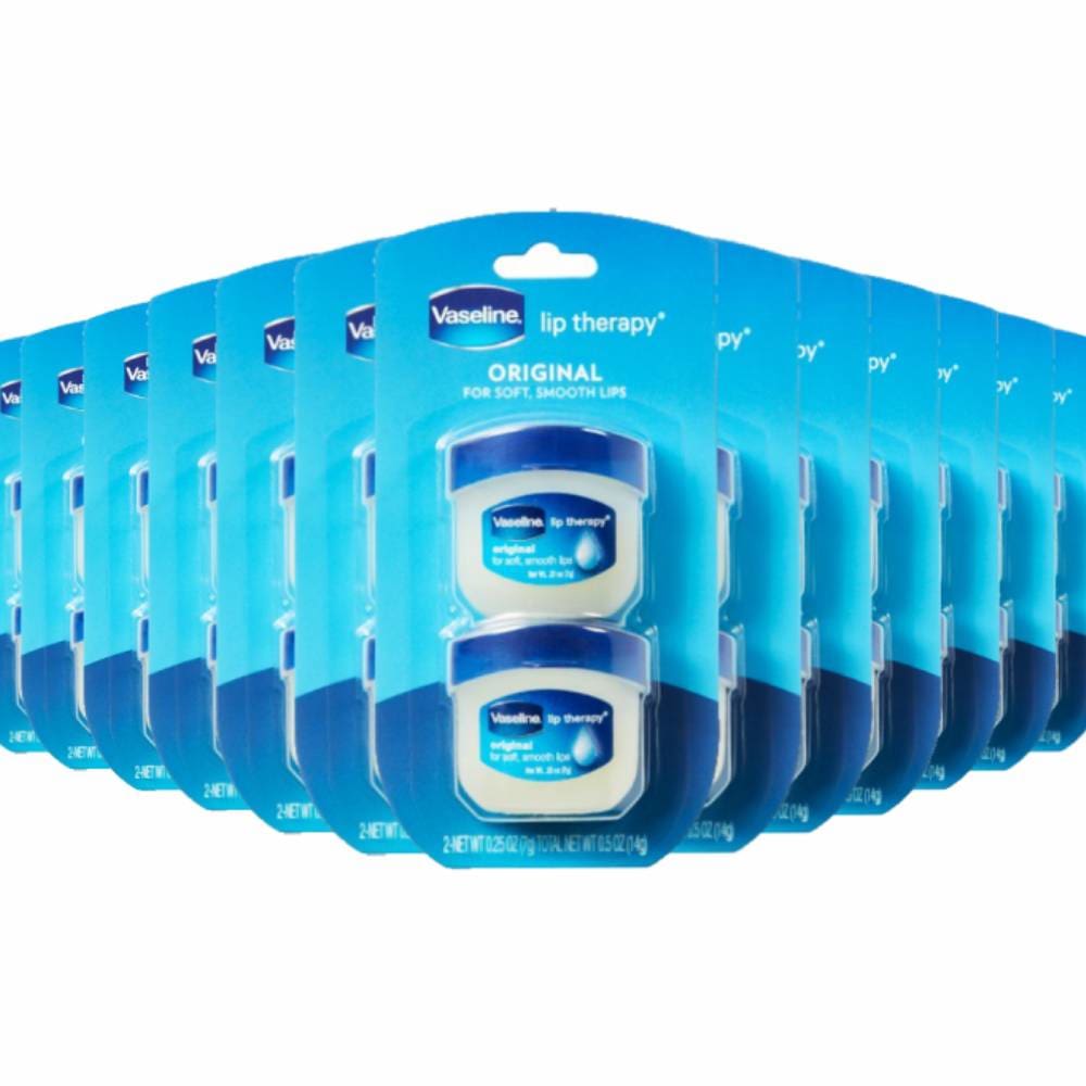 Vaseline Lip Therapy Fragrance free Original Twin Pack - 0.25 oz -32 Pack - Vaseline