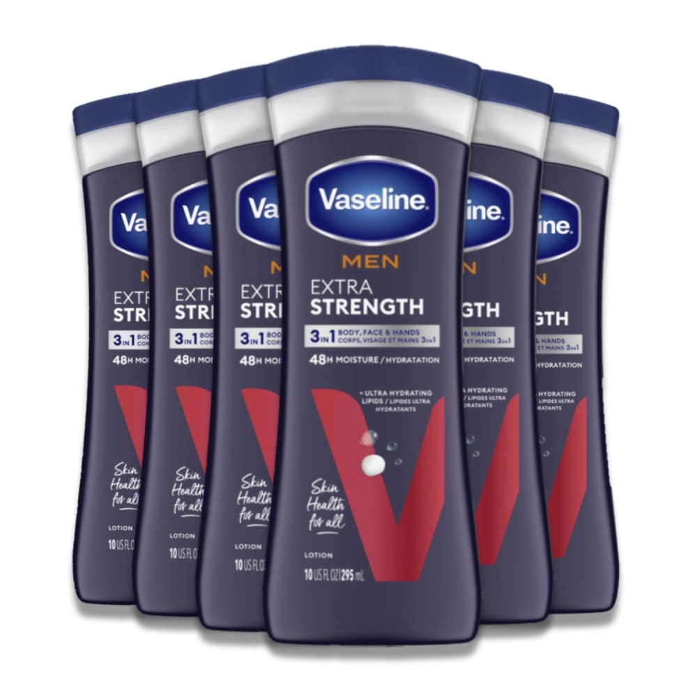 Vaseline® Men Extra Strength Lotion 10 oz- 6 Pack - Body Lotions & Oils - Vaseline