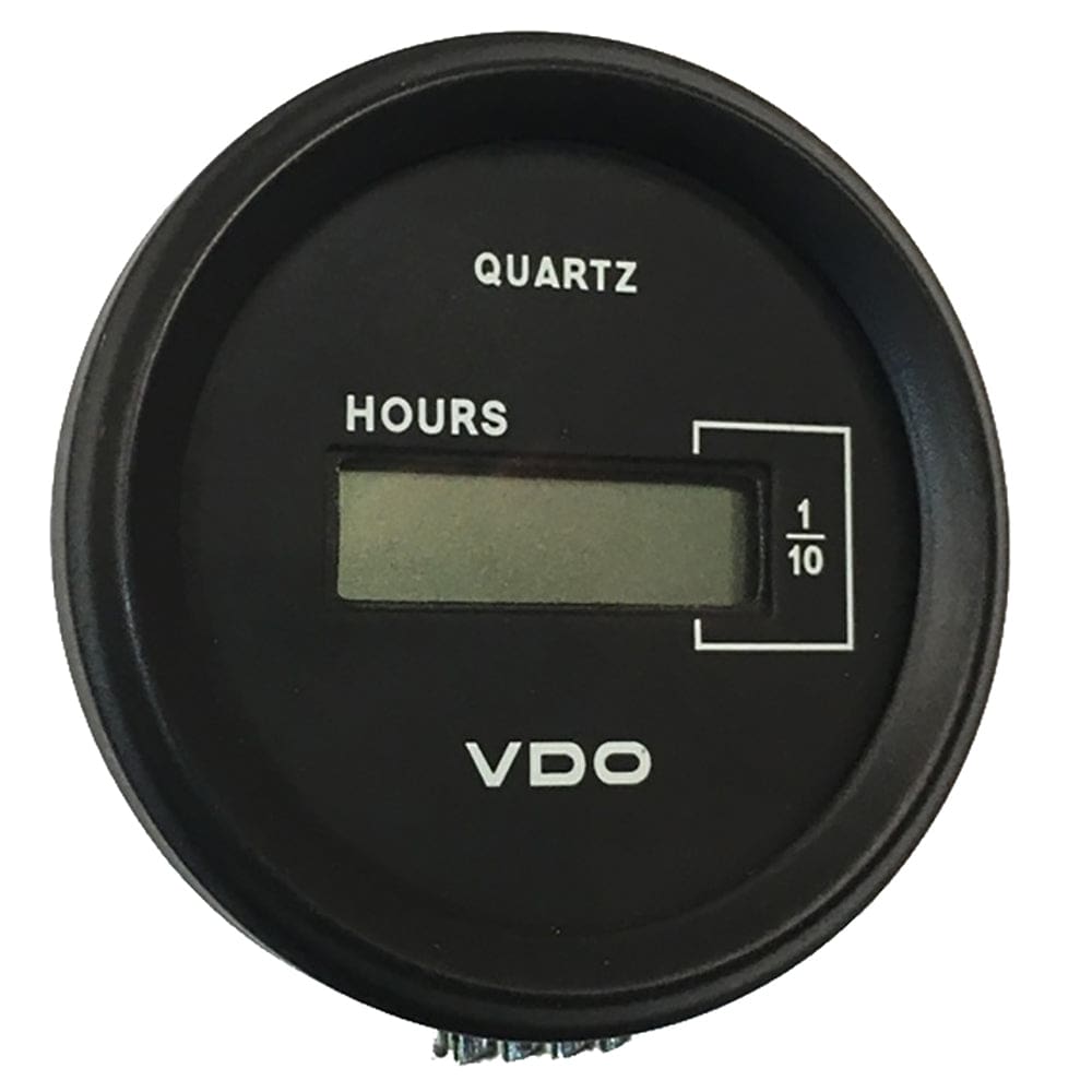 VDO Cockpit Marine 52mm (2-1/ 16) LCD Hourmeter - Black Dial/ Chrome Bezel - Marine Navigation & Instruments | Gauges,Boat Outfitting |