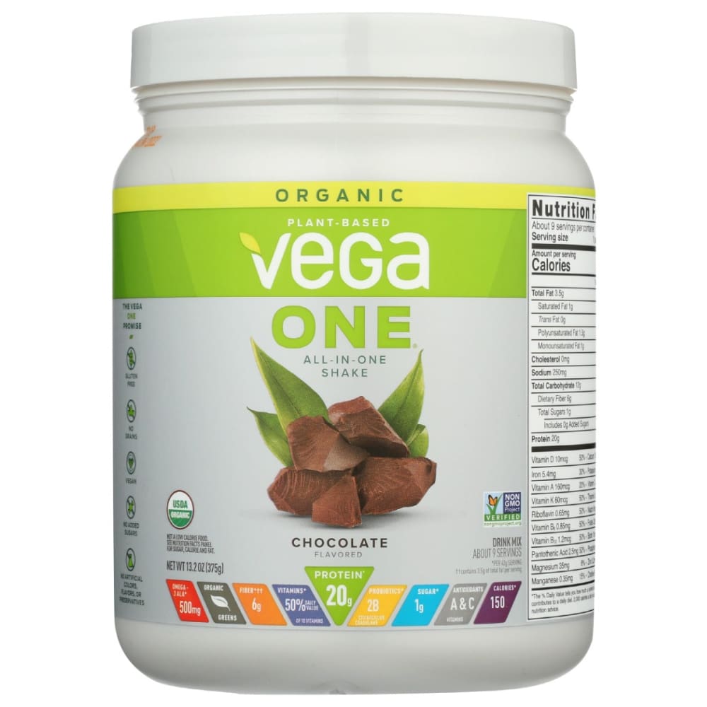 VEGA: One Organic Protein Choco 13.2 OZ - Grocery > Beverages > Drink Mixes - Vega