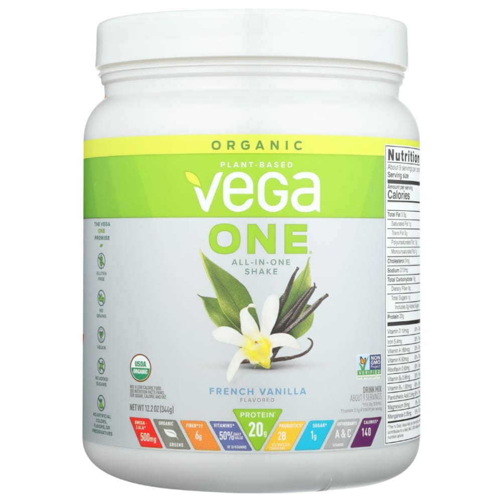 VEGA: One Organic Protein Vanilla 12.2 OZ - Grocery > Beverages > Drink Mixes - Vega