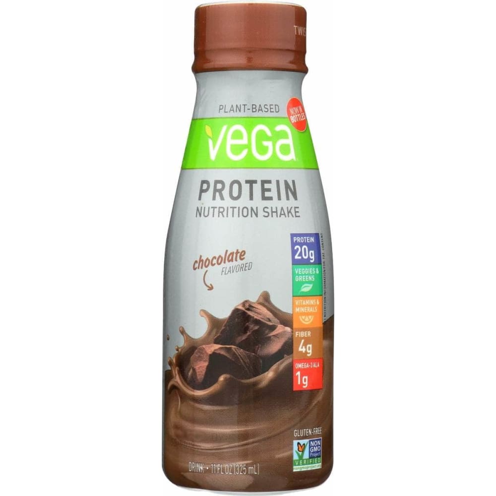 VEGA Vitamins & Supplements > Protein Supplements & Meal Replacements VEGA Plant Protein Rtd Choc, 11 fo