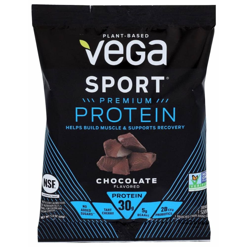 VEGA Vitamins & Supplements > Protein Supplements & Meal Replacements > PROTEIN & MEAL REPLACEMENT POWDER VEGA Sport Premium Plant Based Protein Powder Chocolate, 1.6 oz
