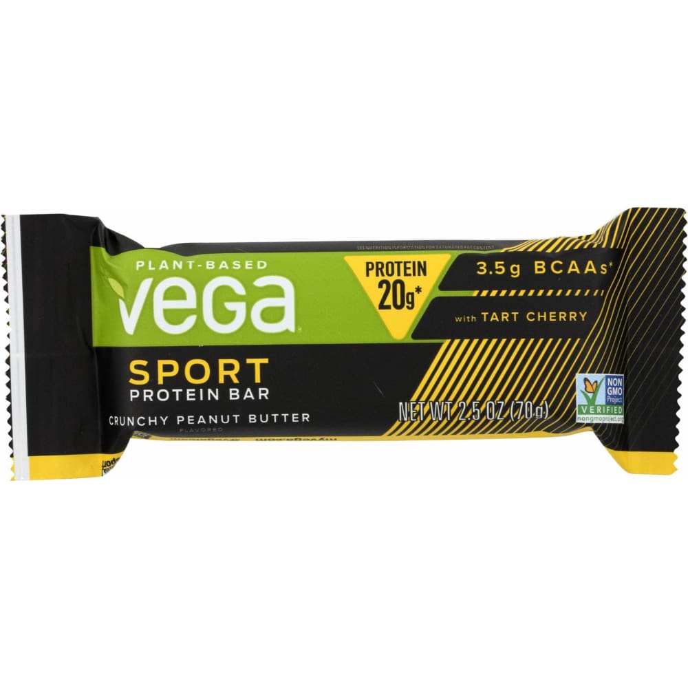 VEGA Vitamins & Supplements > Protein Supplements & Meal Replacements VEGA Sport Prtn Bar Crnch Pb, 2.5 oz