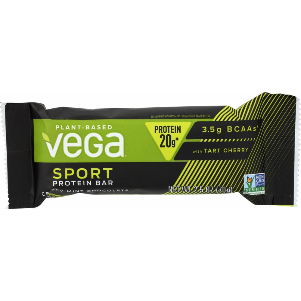 VEGA Vitamins & Supplements > Protein Supplements & Meal Replacements VEGA Sport Prtn Bar Mint Choc, 2.5 oz