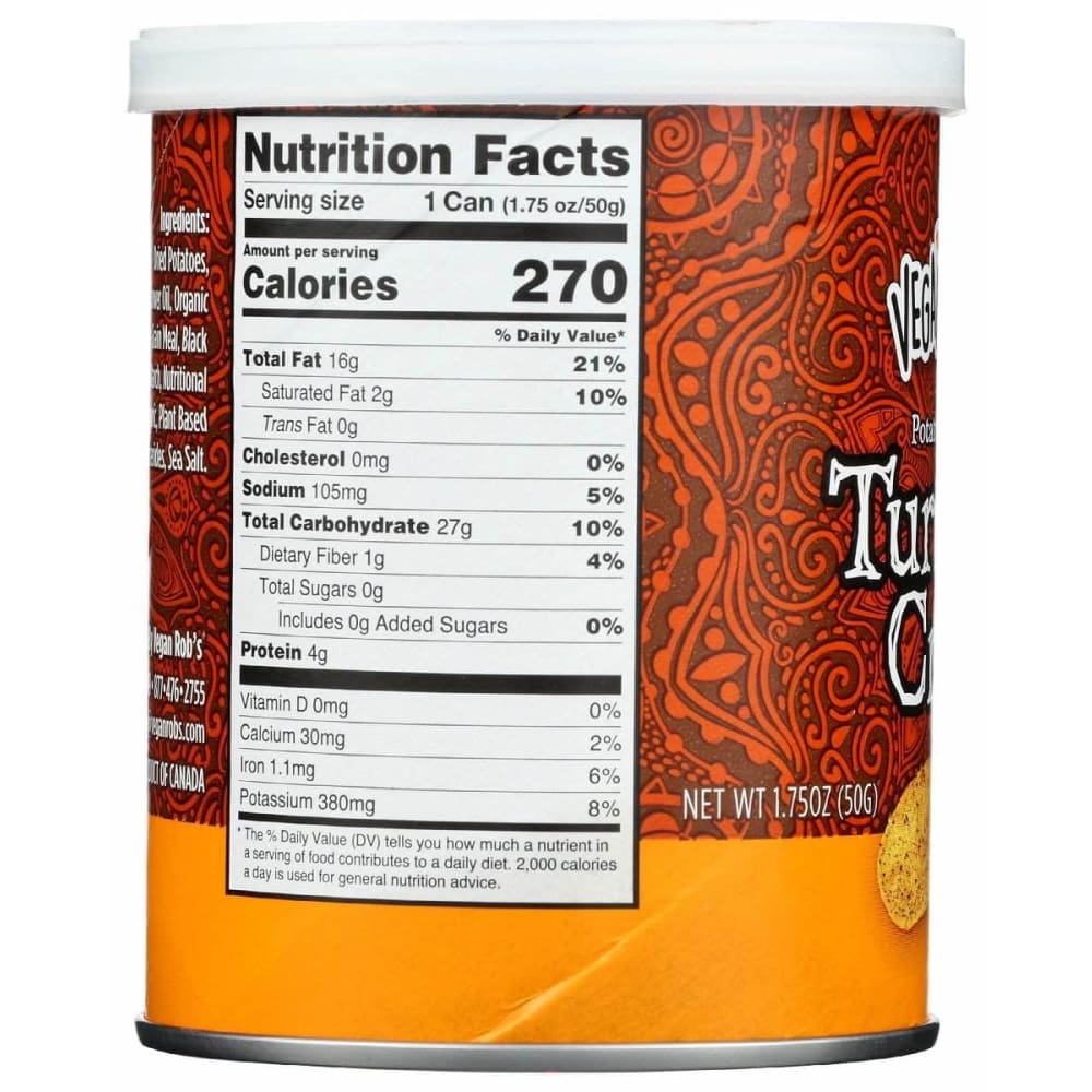 VEGANROBS Veganrobs Crisp Turmeric Pepper, 1.75 Oz