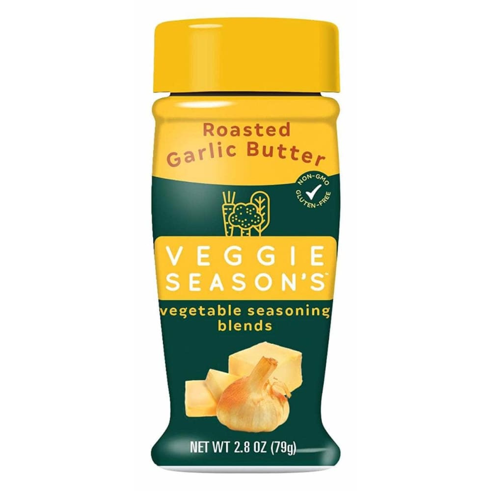 VEGGIE SEASONS Roasted Garlic Butter Vegetable Seasoning Blends, 2.8