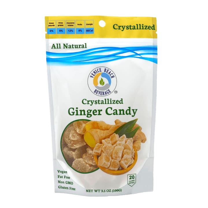 VENICE BEACH BEVERAGE Grocery > Chocolate, Desserts and Sweets > Candy VENICE BEACH BEVERAGE: Candy Ginger Crystallized, 3.5 bg