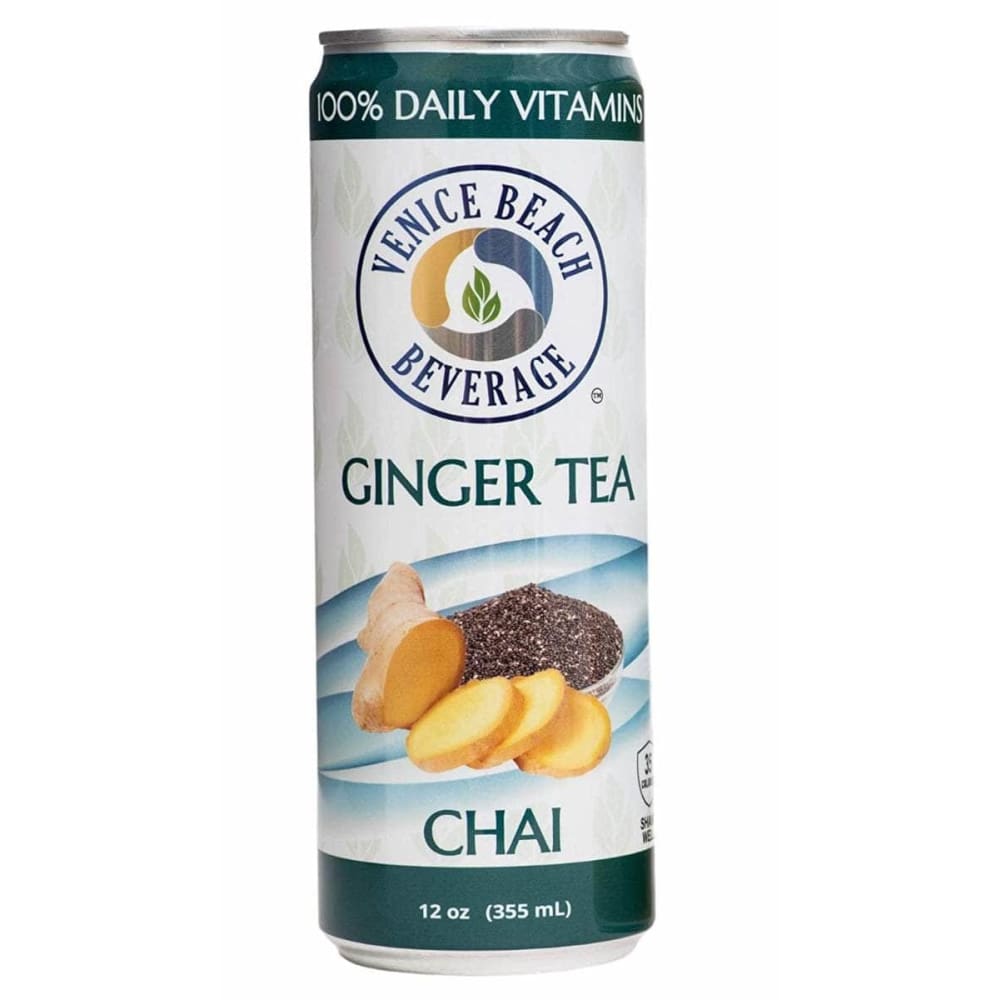 VENICE BEACH BEVERAGE Grocery > Beverages > Coffee, Tea & Hot Cocoa VENICE BEACH BEVERAGE Ginger Chai Vitamin Iced Tea, 12 fo