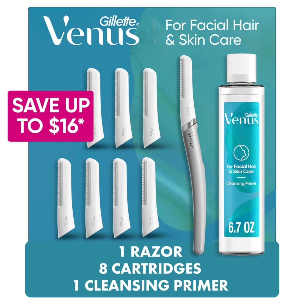 Venus Dermaplane Tool for Facial Hair and Skincare Kit for Women - Health & Beauty Instant Savings - Venus
