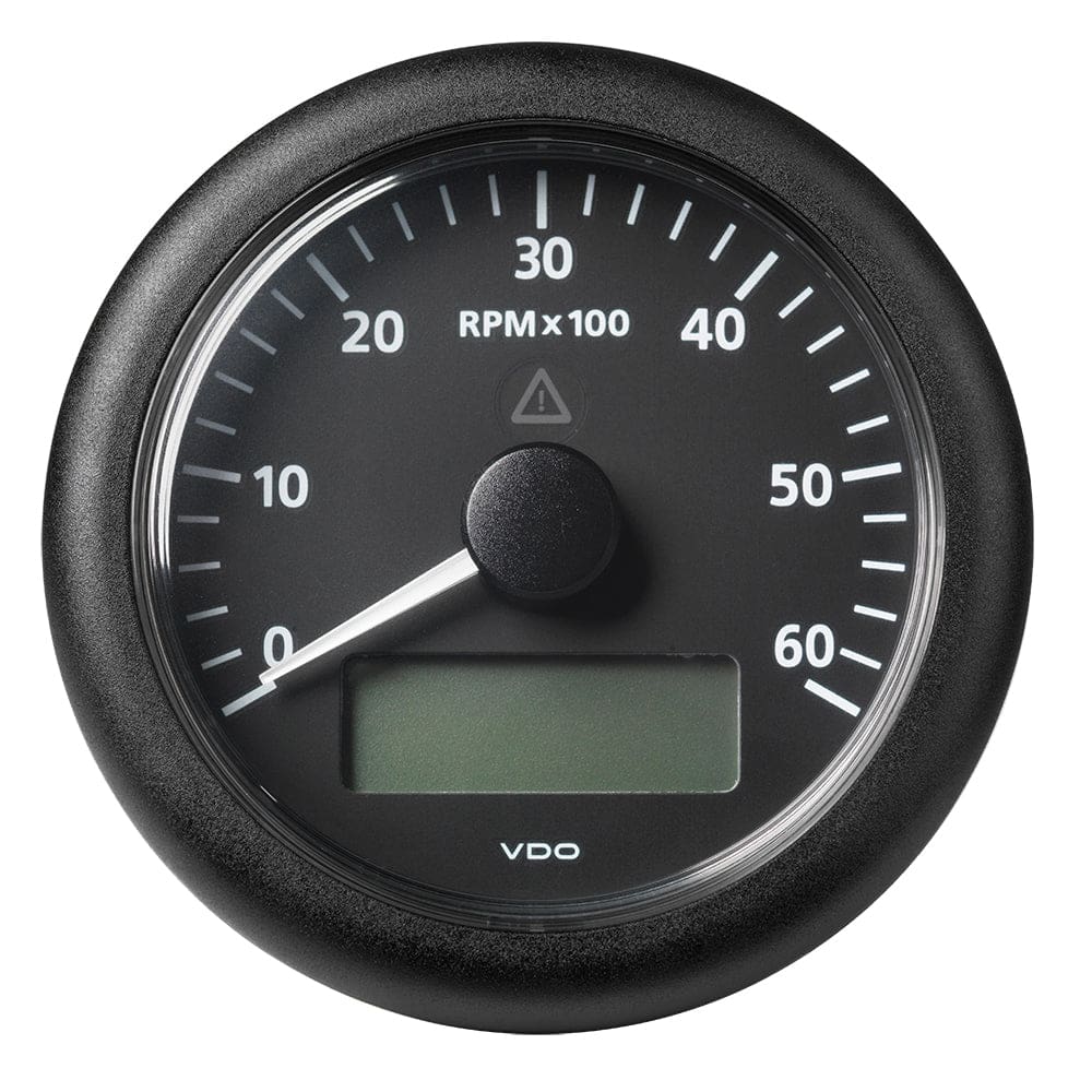 Veratron 3-3/ 8 (85MM) ViewLine Tachometer w/ Multi-Function Display - to 6000 RPM - Black Dial & Bezel - Marine Navigation & Instruments |