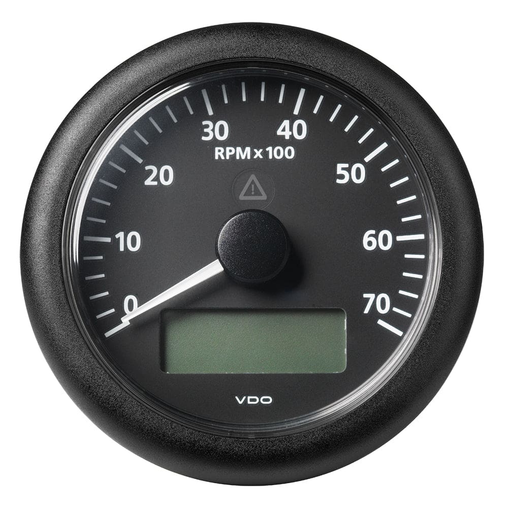 Veratron 3-3/ 8 (85MM) ViewLine Tachometer w/ Multi-Function Display - to 7000 RPM - Black Dial & Bezel - Marine Navigation & Instruments |