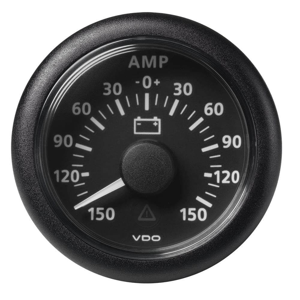 Veratron 52MM (2-1/ 16) ViewLine Battery Status Gauge -150/ +150AMP - Black Dial & Bezel - Marine Navigation & Instruments | Gauges,Boat