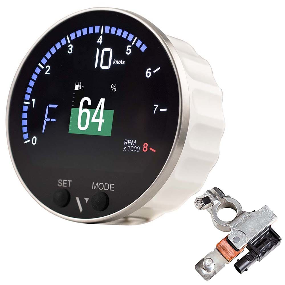 Veratron 85mm (3-3/ 8) VMH-35S Multifunction Gauge w/ Voltage Dependent (0-5V) Sensor Input & Battery Sensor - Marine Navigation &