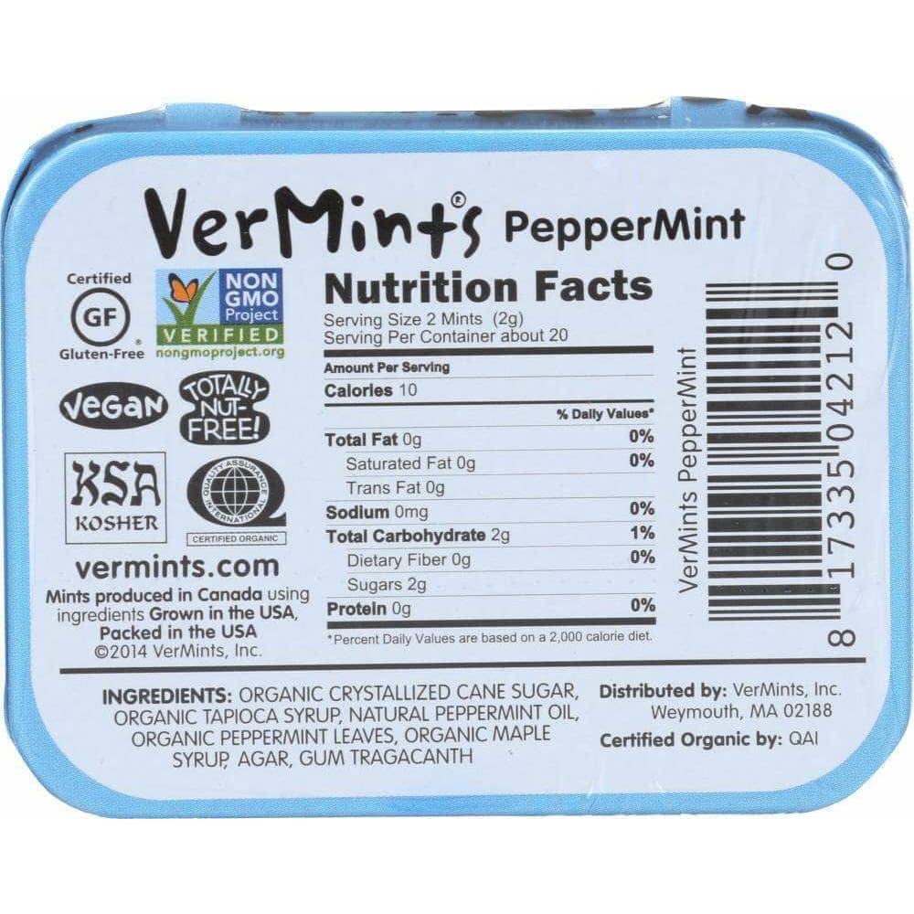 Vermints Vermints All Natural Breath Mint Peppermint, 1.41 oz