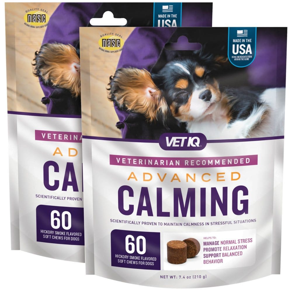 VETIQ Advanced Calming Soft Dog Chews Hickory Smoke Flavored (60 ct. 2 pk.) - Health Care - VETIQ