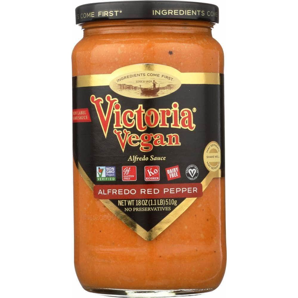 Victoria Victoria Sauce Alfredo Vegan Roasted. 18 oz