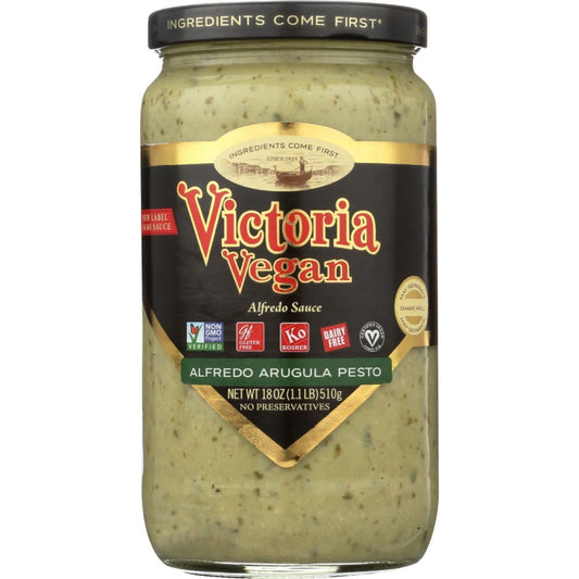 VICTORIA: Sauce Vegan Alfredo Angula Pesto 18 oz - Grocery > Pantry > Condiments - VICTORIA