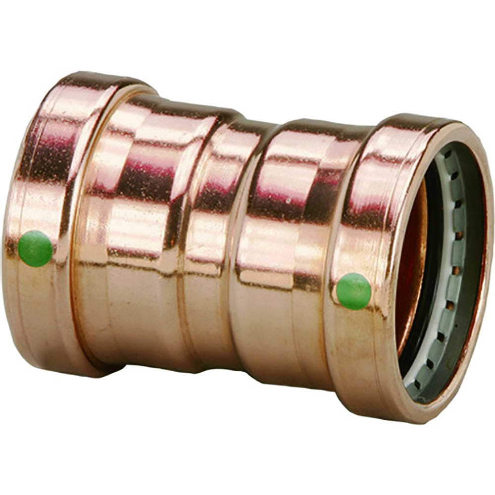 Viega ProPress 2-1/ 2 Copper Coupling w/ Stop Double Press Connection - Smart Connect Technology - Marine Plumbing & Ventilation | Fittings