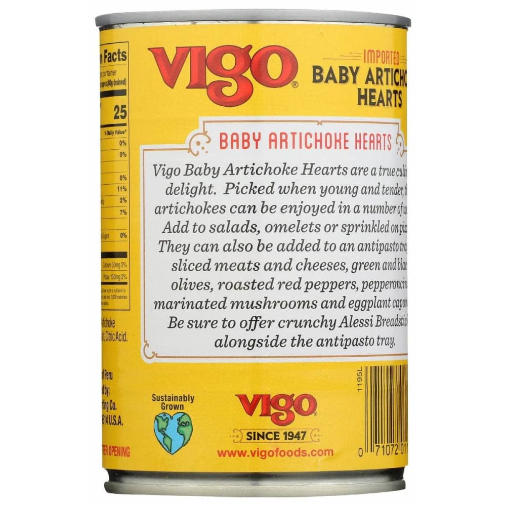 VIGO Grocery > Meal Ingredients > Canned Fruits & Vegetables VIGO Artichoke Baby, 14 oz