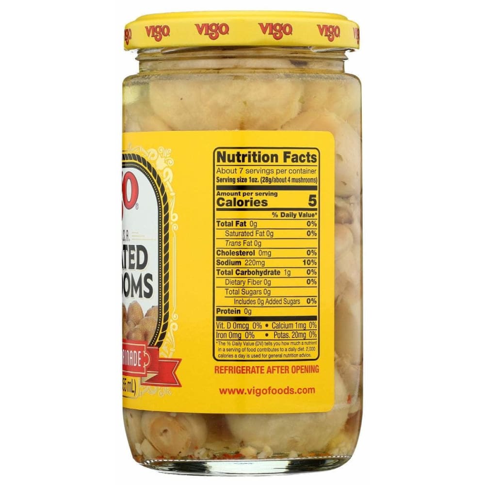 VIGO Grocery > Pantry > Food VIGO Marinated Mushrooms, 12 oz