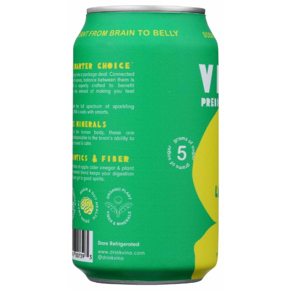 VINA Grocery > Beverages > Sodas VINA Lime Lemon Org, 12 oz