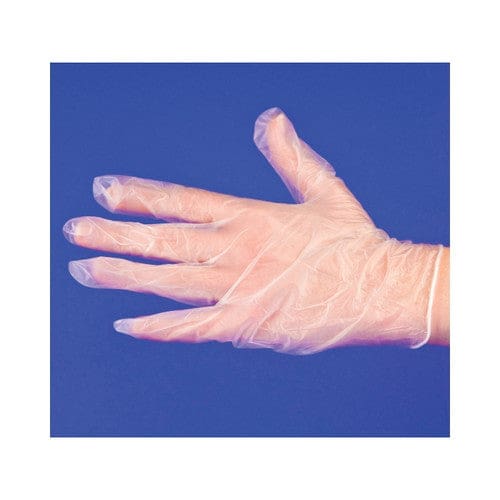 Vintage Lightly Powdered Vinyl Gloves Large 100ct - Misc/Packaging - Vintage