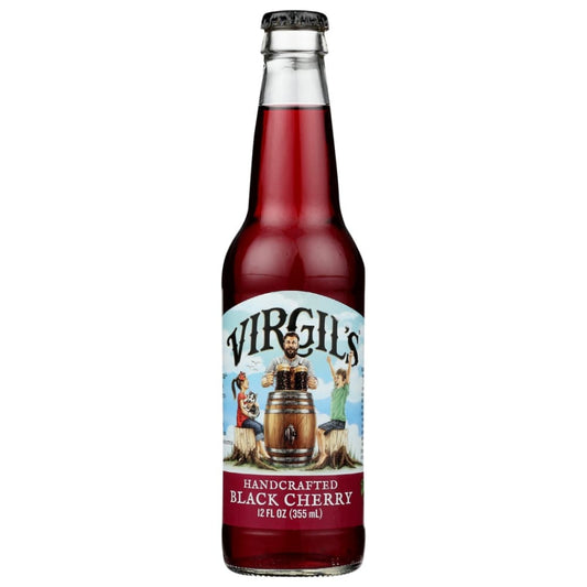VIRGILS: Soda Blck Chrry Bottle 12 fo (Pack of 6) - Beverages > Sodas - VIRGILS