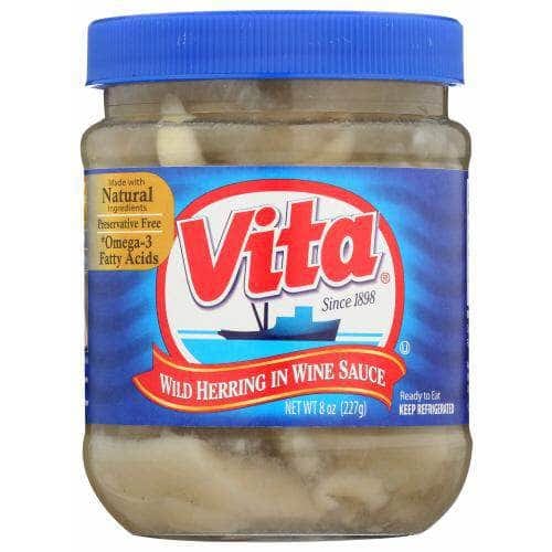 Vita Foods Vita Wild Herring in Wine Sauce, 8 oz