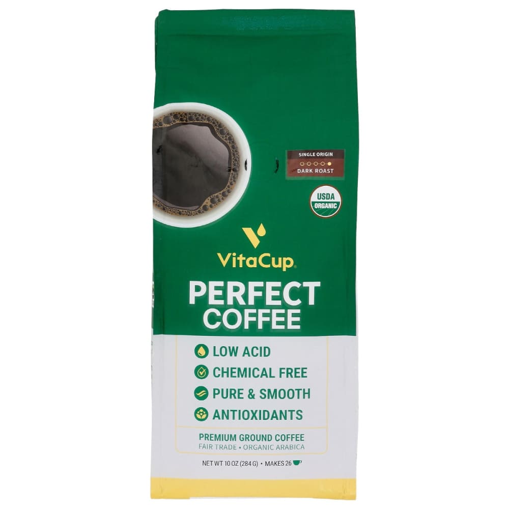 VITACUP: Coffee Grnd Perfect Blend 10 oz - Beverages > Coffee Tea & Hot Cocoa - VITA CUP