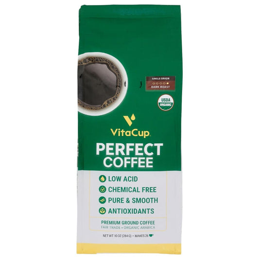 VITACUP: Coffee Grnd Perfect Blend 10 oz - Beverages > Coffee Tea & Hot Cocoa - VITA CUP